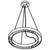PSM Lighting Hula Hoop 2112 Suspension lamp
