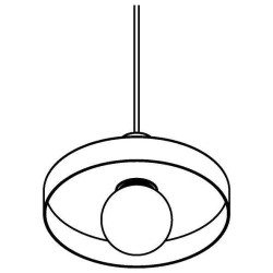 PSM Lighting Skivve 4991.E27 Suspension Lamp