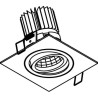 PSM Lighting Ø80 Luxor Xtm.1300.10013.S1 Recessed Spot