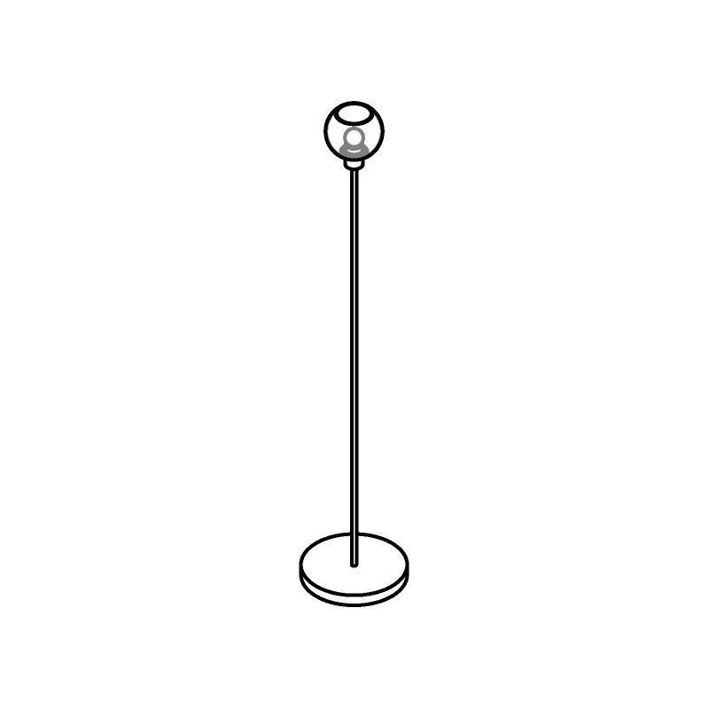 PSM Lighting Moby Sh 1539.SH.A Staanlamp