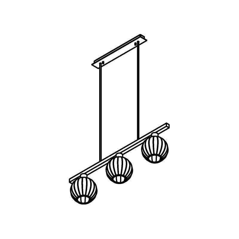 PSM Lighting Noella 4575.U.E27.SH Hanglamp