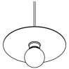 PSM Lighting Angelo 4986.Sh.E27 Suspension Lamp