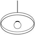 PSM Lighting Skivve 4959.E27.1M Hanglamp
