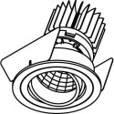 PSM Lighting Ø70 Luxor Xtm.1300.10026.S2 Inbouwspot