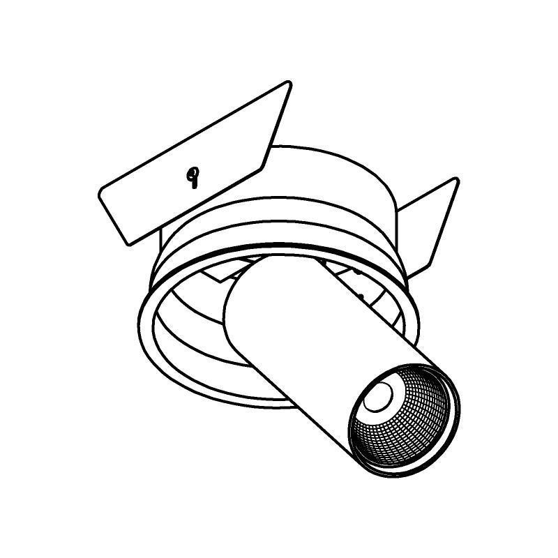 PSM Lighting Pivot 1229.1300.S2 Inbouwspot