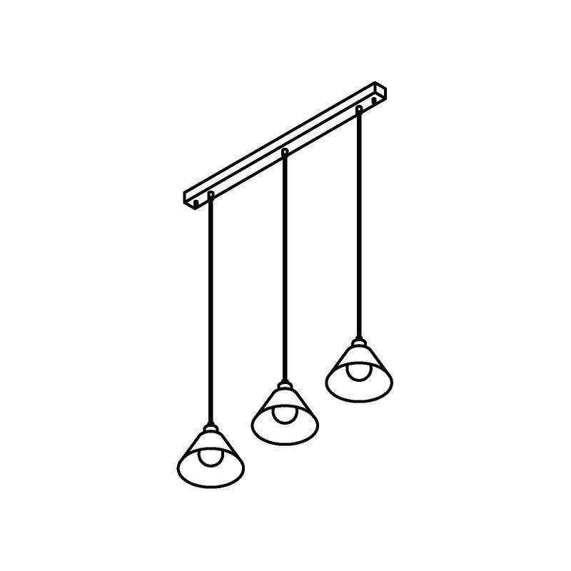 PSM Lighting Iconic 4603.J.E27.SH.BZ.53 Hanglamp