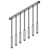 PSM Lighting Jacob 1924.7 Suspension Lamp