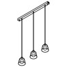 PSM Lighting Shake 5576.E27 Suspension Lamp