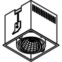 PSM Lighting Spinner Xtm 1971.Ip20 Inbouwspot