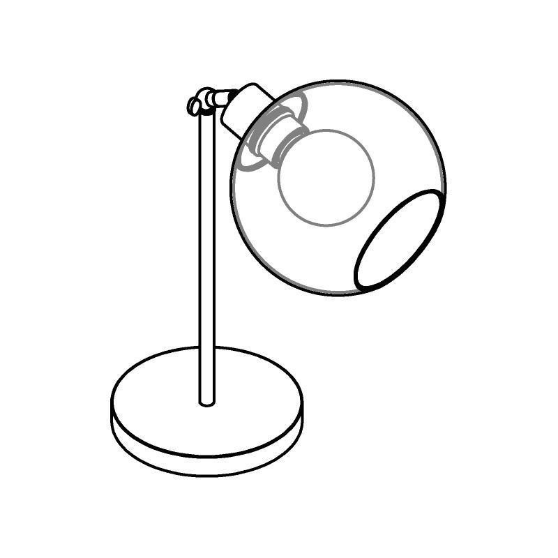 PSM Lighting Moby Sh 1620.Sh.B.300 Tafellamp