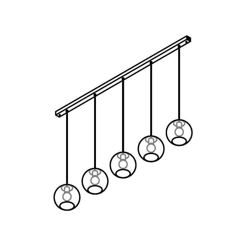 PSM Lighting Moby 5150.5C.E27 Hanglamp