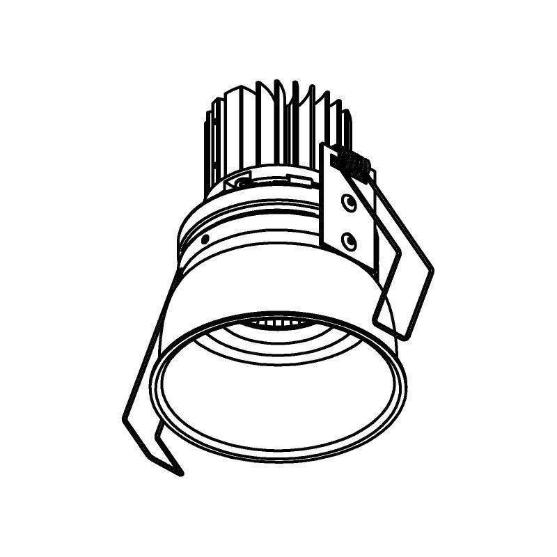 PSM Lighting Ø80 Luxor Xtm.1300.10016.S1 Inbouwspot