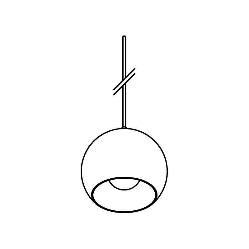 PSM Lighting Moby 5096.B.E27.1M Hanglamp