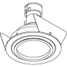 PSM Lighting Ø80 Convertible Aquanodot.Ano.Es50 Recessed Spot
