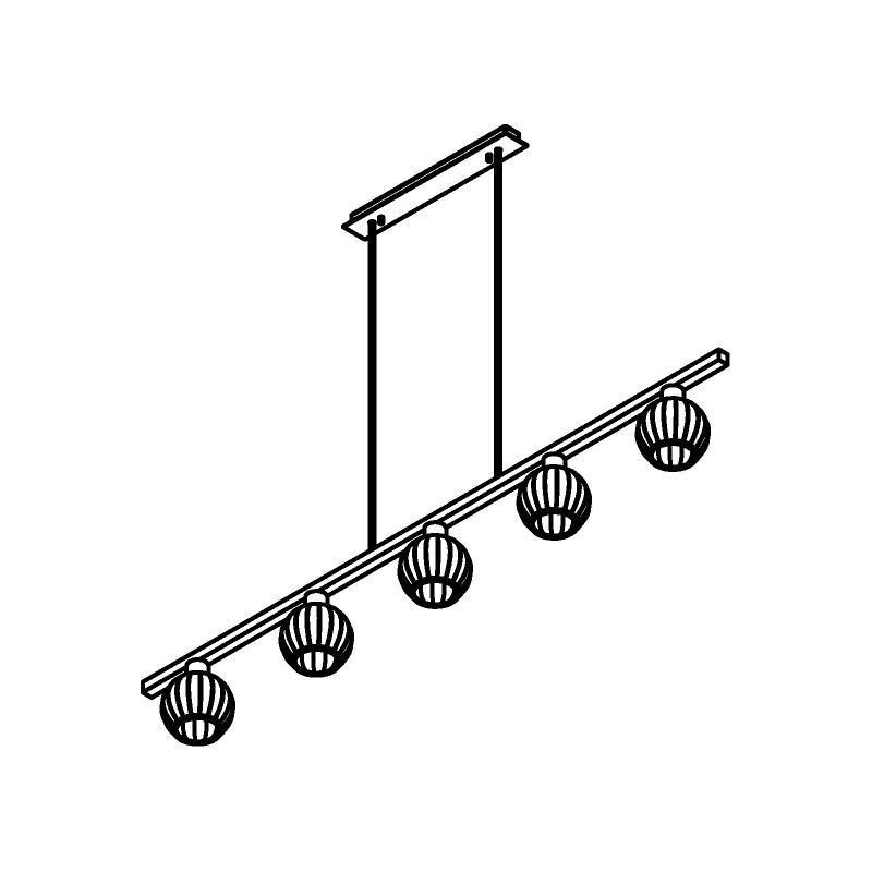 PSM Lighting Noella 4586.V.E27.SH Hanglamp