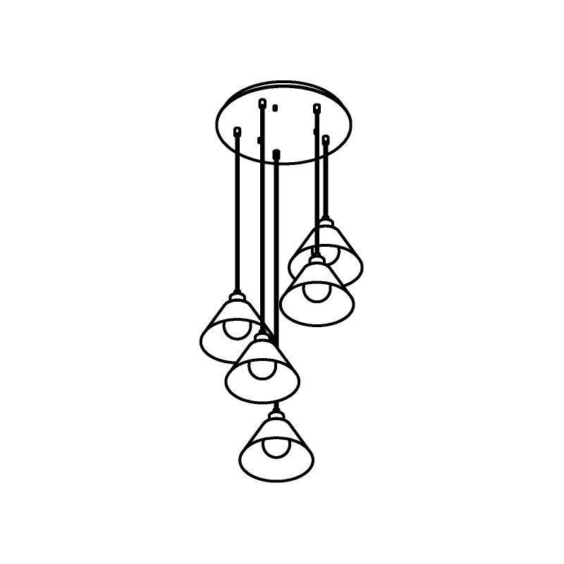 PSM Lighting Iconic 4609.J.E27.SH.BZ.53 Hanglamp