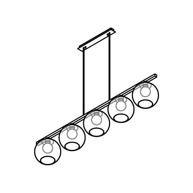 PSM Lighting Moby Sh 5156.5B.E27 Hanglamp