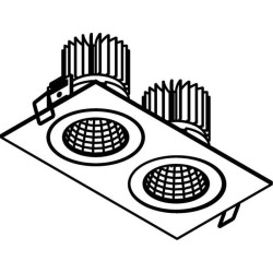 PSM Lighting Ø80 Luxor Xtm.1300.10036.S1 Recessed Spot