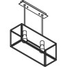 PSM Lighting Tavolo 5100.2.Xlc Suspension Lamp