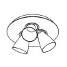 PSM Lighting Cupido 623.Es50 Ceiling Lamp