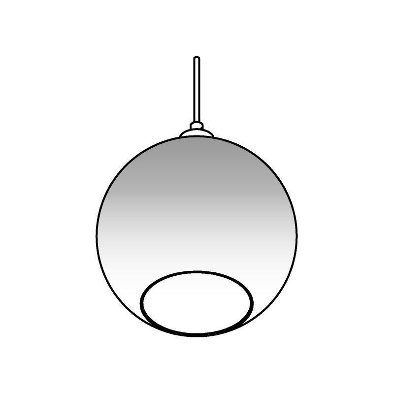 PSM Lighting Moby Sh 4950.C.E27.Sh Hanglamp