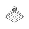 PSM Lighting Square Click System Casrigagles50 Recessed Spot