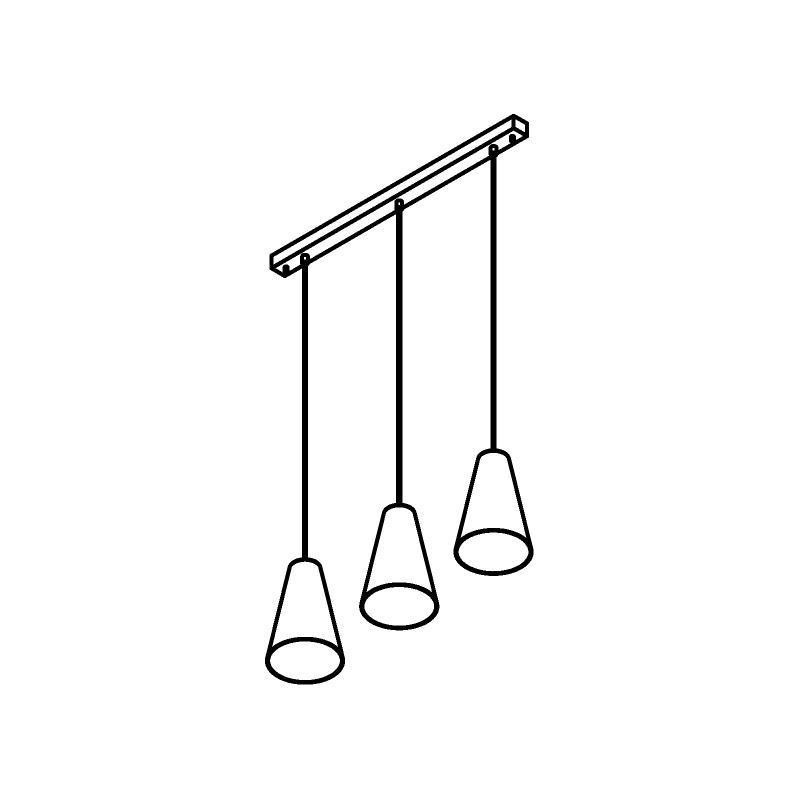 PSM Lighting Iconic 4613.G.E27.BZ.53 Hanglamp