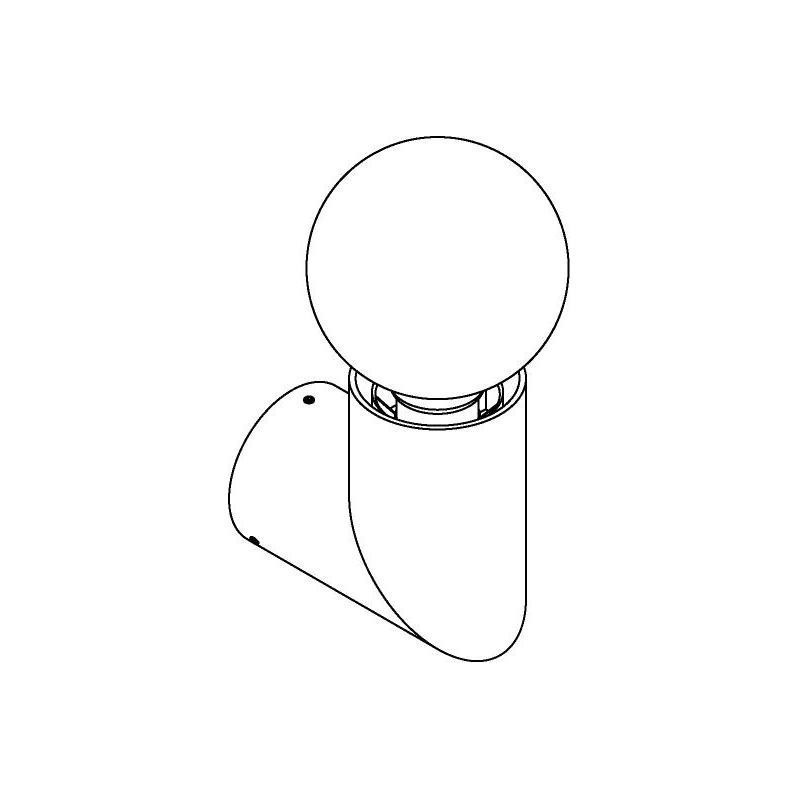 PSM Lighting Tubo 5201.E27.G80 Wandlamp