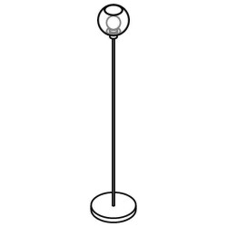 PSM Lighting Moby Sh 1538.SH.B Floor lamp