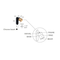 Trizo21 Audette-Duo W1 in with honeycomb Plafondlamp