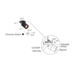 Trizo21 Audette-Varié in C with honeycomb Plafondlamp