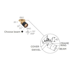 Trizo21 Audette-Duo in C with honeycomb Plafondlamp