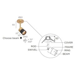Trizo21 Audette-Duo R6 Plafondlamp