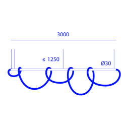 Buy Orbit Swirl Kit 1,5M Susp 1X Ledflex suspension lamp online with professional support.