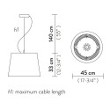 Slamp LIZA SUSPENSION LAMP BY GIOVANNONI