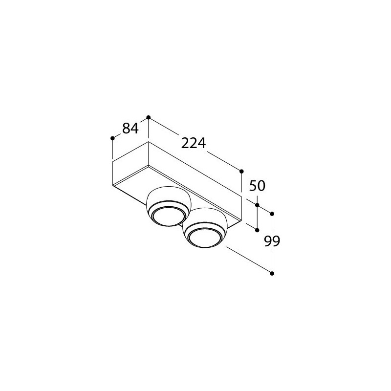 TAL BERRIER JUNIOR SURFACE MOUNTED CI plafondlamp