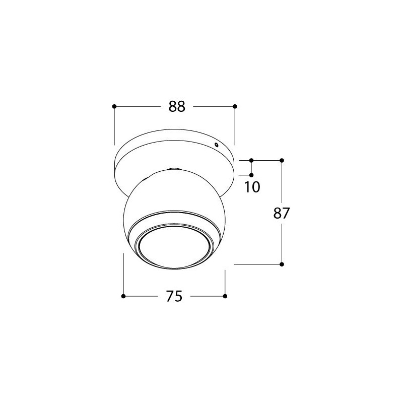 TAL BERRIER JUNIOR SURFACE MOUNTED WC plafondlamp
