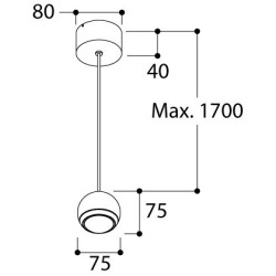 TAL BERRIER JUNIOR SUSPENSION THIN WIRE CI MAINS DIMM suspension lamp