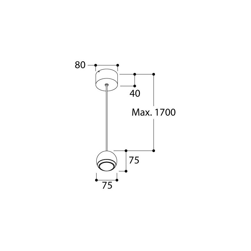 TAL BERRIER JUNIOR SUSPENSION THIN WIRE CI MAINS DIMM hanglamp