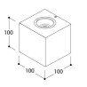 TAL BRIX OUT LED IP65 DOUBLE BEAM 70° wall lamp