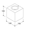 TAL BRIX SML DOUBLE BEAM 36° wall lamp
