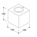 TAL BRIX SML SINGLE BEAM 36° wandlamp