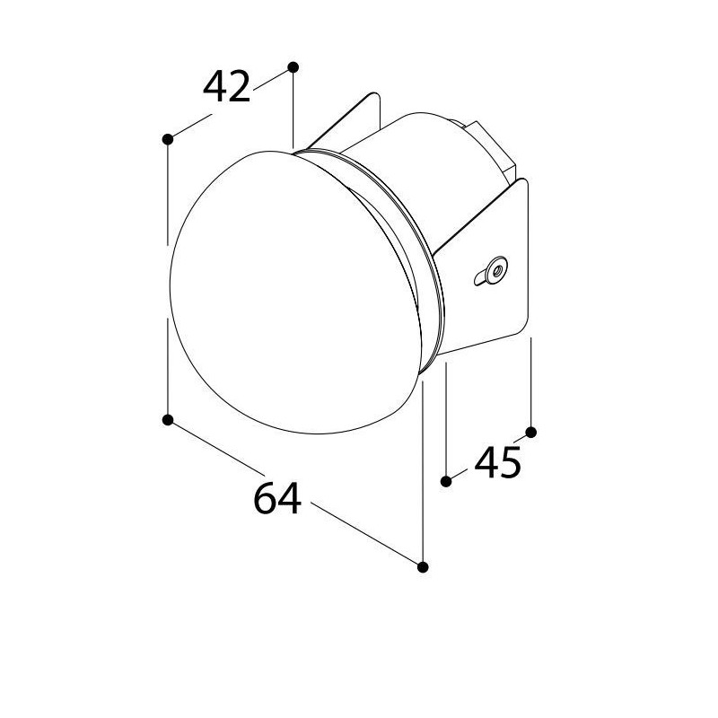 TAL CHROMOS wandlamp