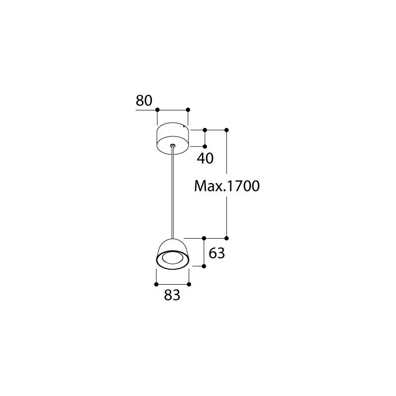TAL CONE JUNIOR SUSPENSION CI MAINS DIMM hanglamp