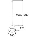TAL CONE SUSPENSION M10 MAINS DIMM hanglamp