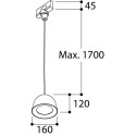 TAL CONE SUSPENSION TRACK MAINS DIMM trackverlichting