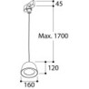 TAL CONE SUSPENSION TRACK MAINS DIMM track lighting