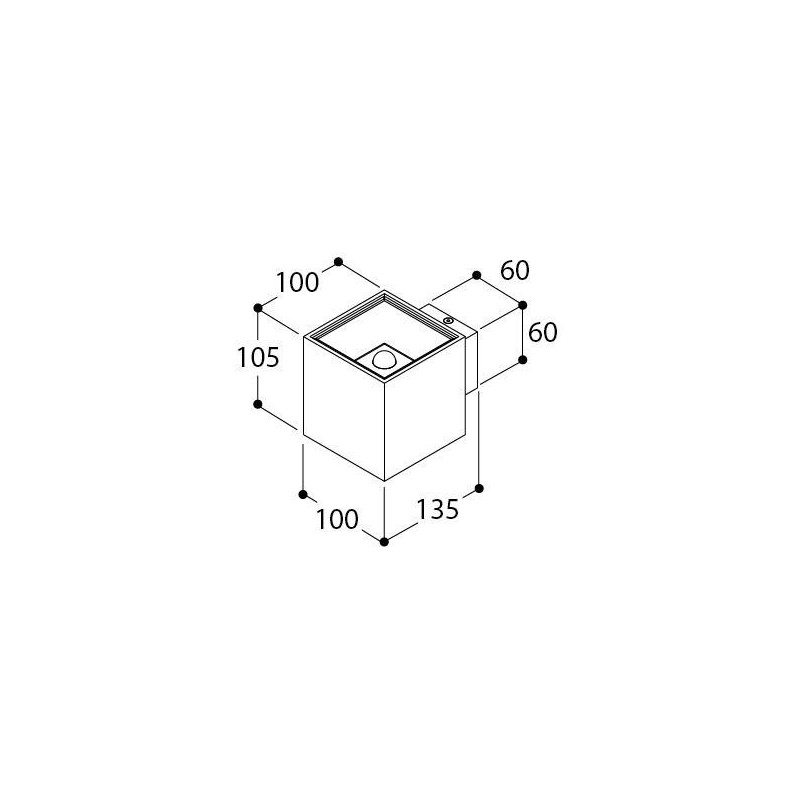 TAL DARTLING UP/DOWN LUX M MAINS DIMM wandlamp