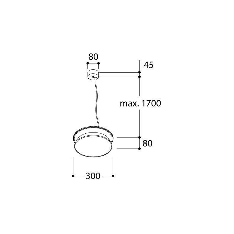 TAL DIABOLO M SUSPENDED MAINS DIMMABLE hanglamp