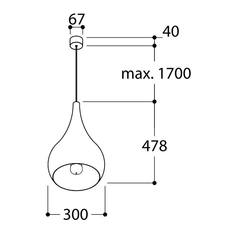 TAL DIMITRI E27 hanglamp